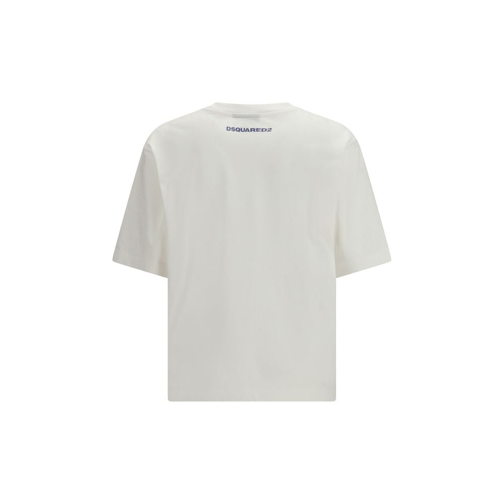 Dsquared² Weißes Baumwoll-T-Shirt