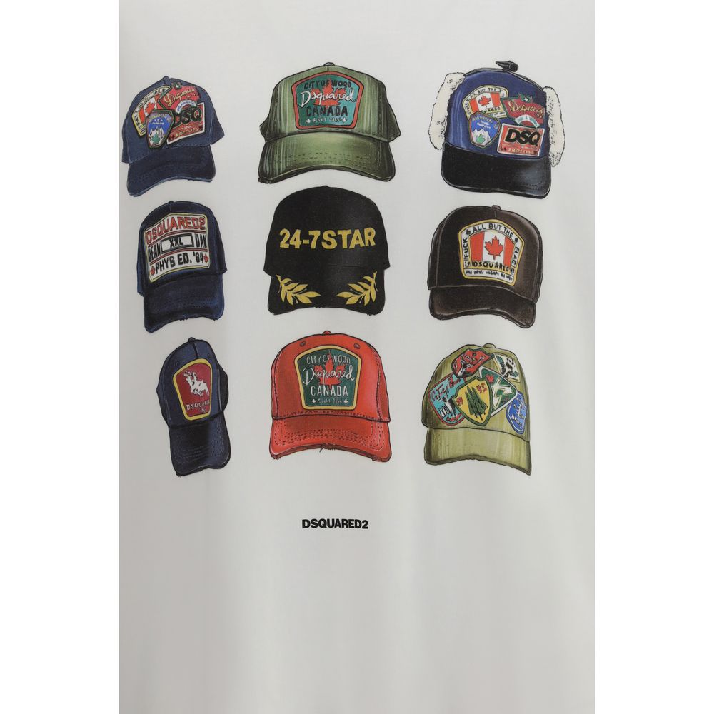 Dsquared² Weißes Baumwoll-T-Shirt
