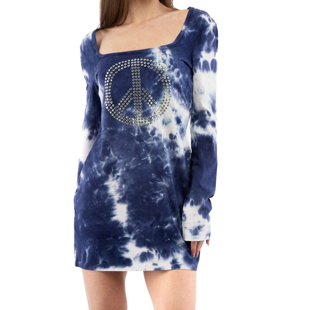 Moschino Mehrfarbiges Baumwoll-Freizeitkleid