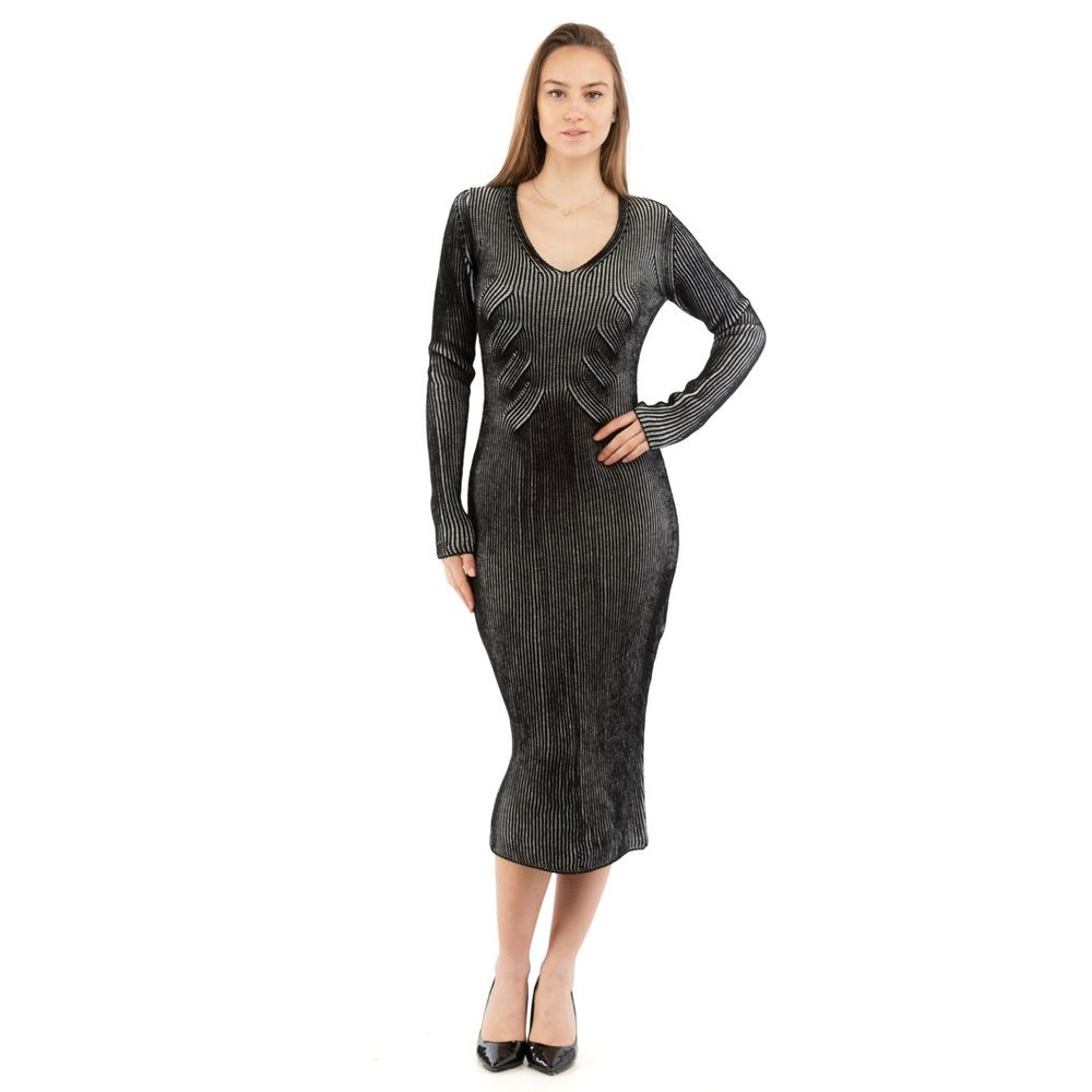 Moschino Mehrfarbiges Wollkleid