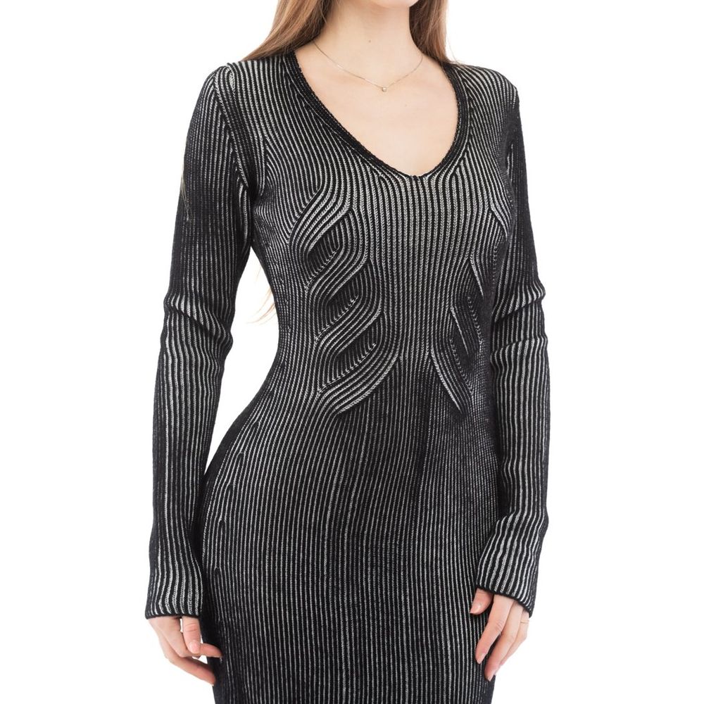 Moschino Mehrfarbiges Wollkleid