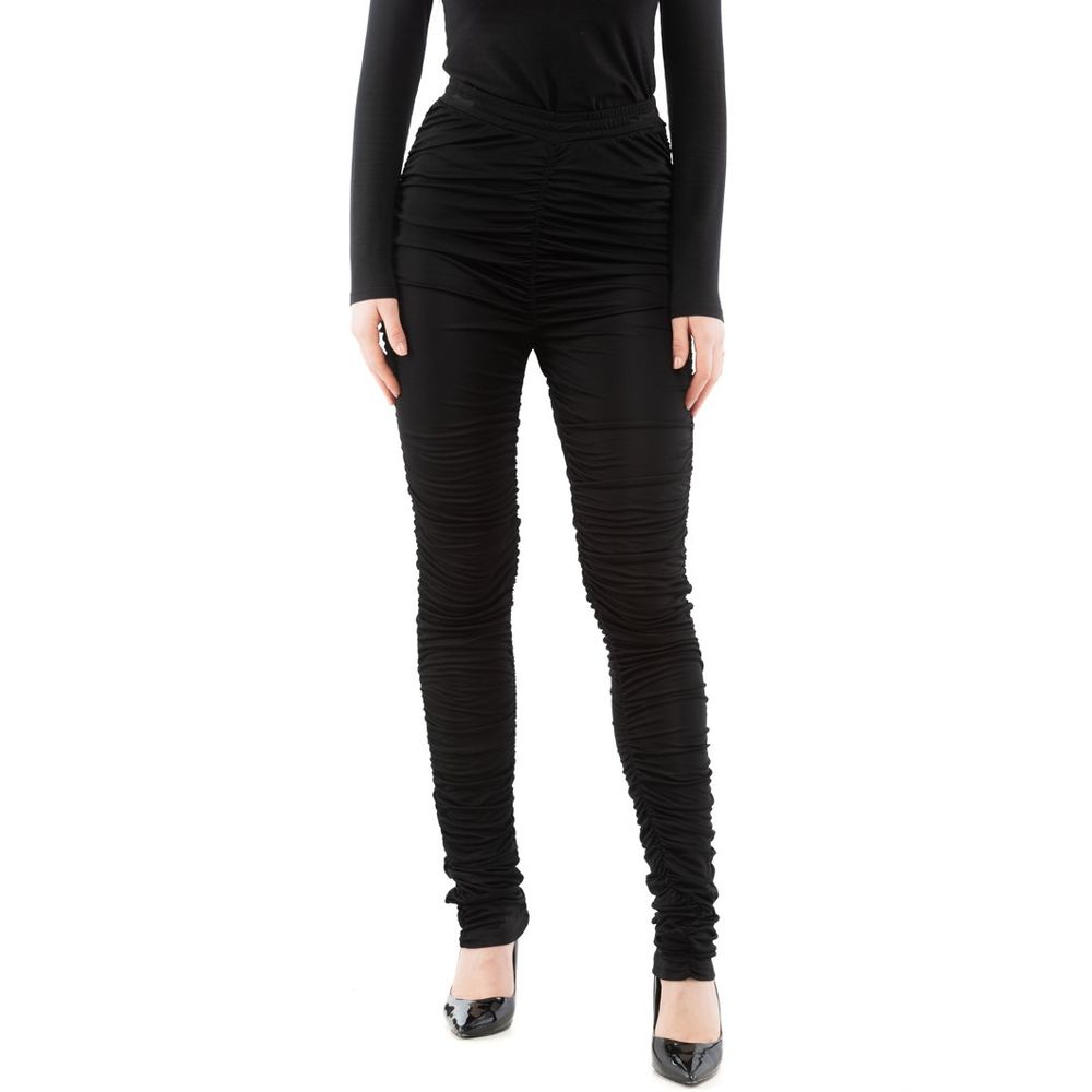 Moschino Schwarze Hose aus Viskose