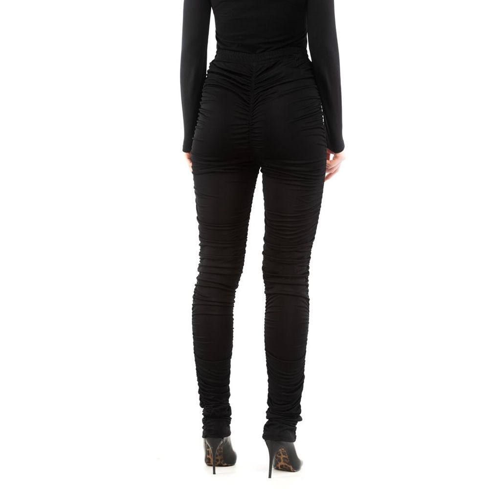 Moschino Schwarze Hose aus Viskose