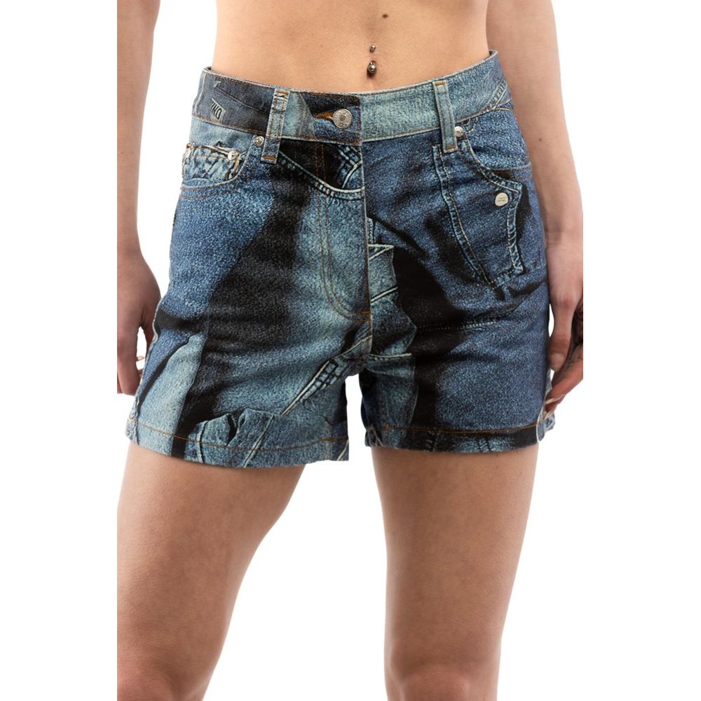 Moschino Mehrfarbige Jeans-Shorts
