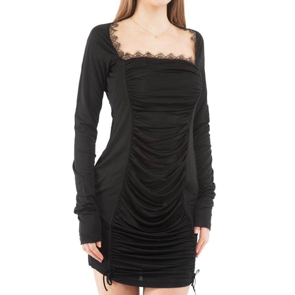 Moschino Schwarzes Cocktailkleid aus Viskose