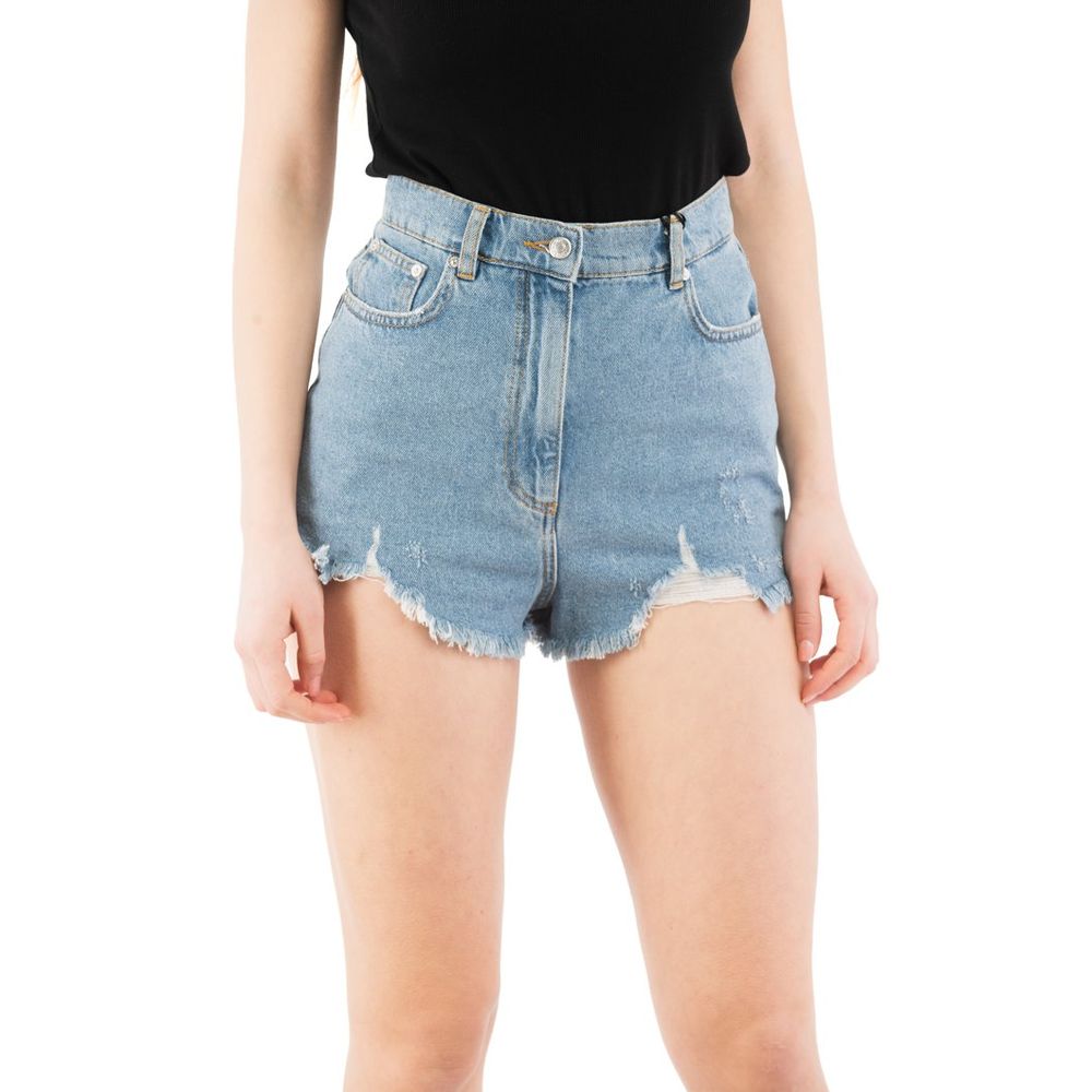 Moschino Mehrfarbige Baumwoll-Shorts in Mini-Länge