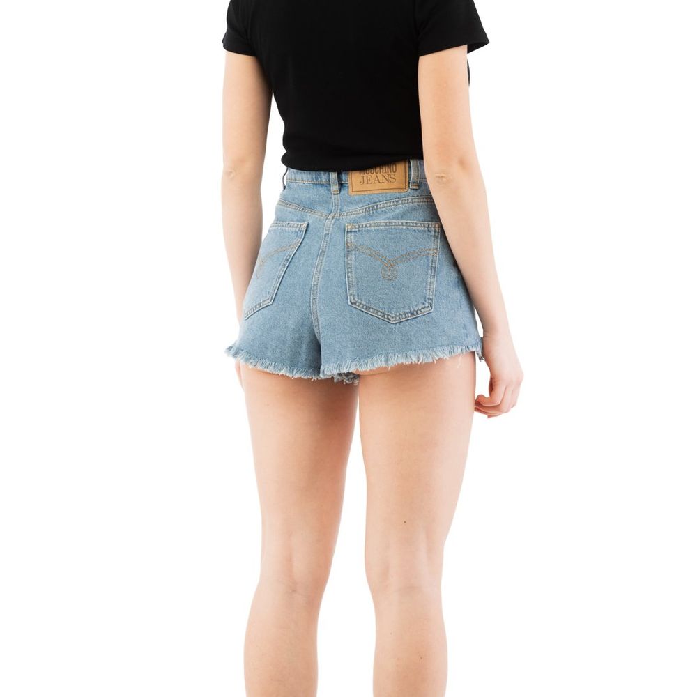 Moschino Mehrfarbige Baumwoll-Shorts in Mini-Länge