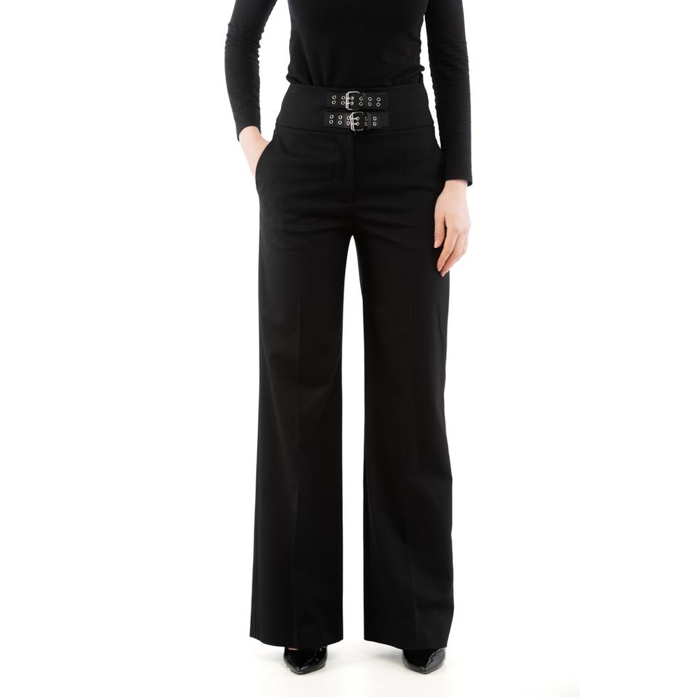 Moschino Schwarze Hose aus Polyester