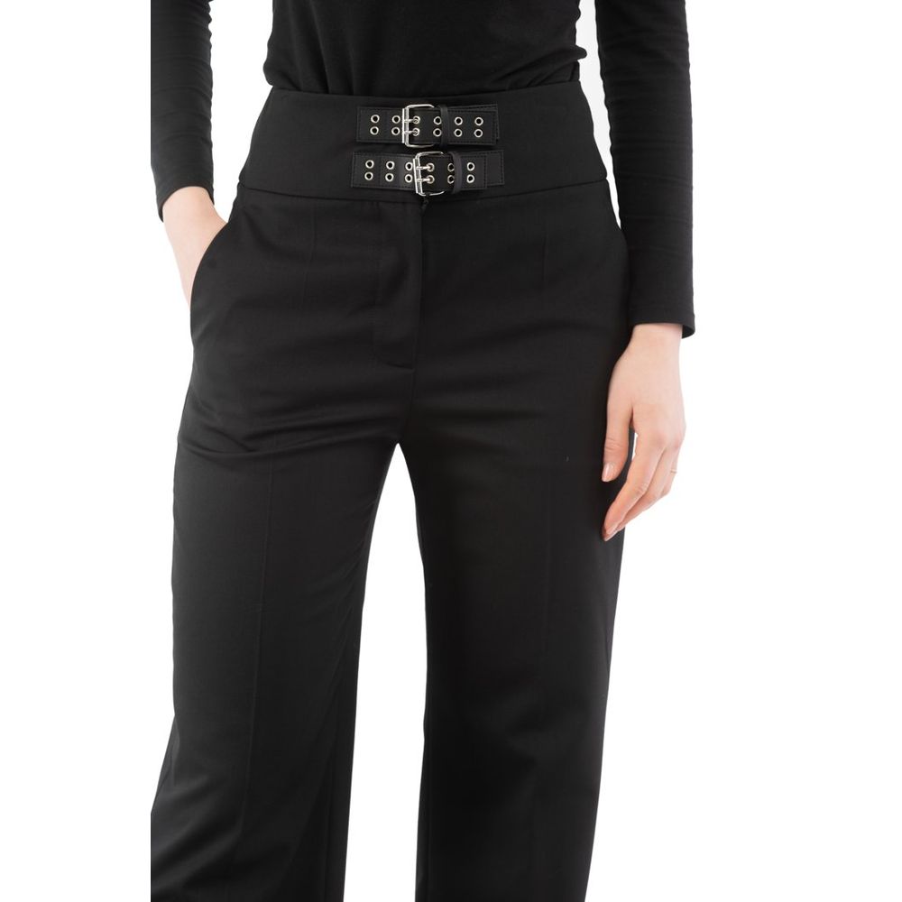 Moschino Schwarze Hose aus Polyester