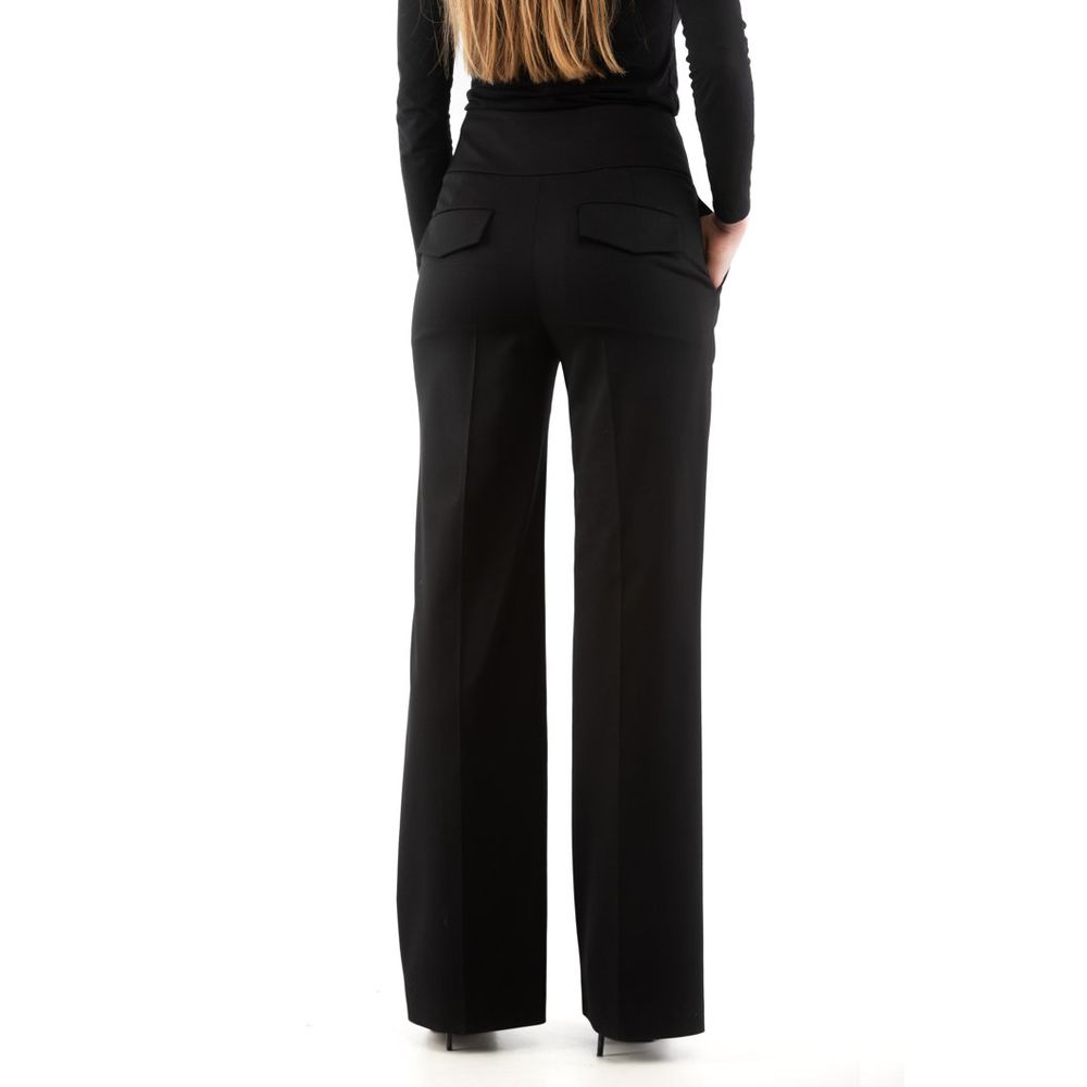 Moschino Schwarze Hose aus Polyester
