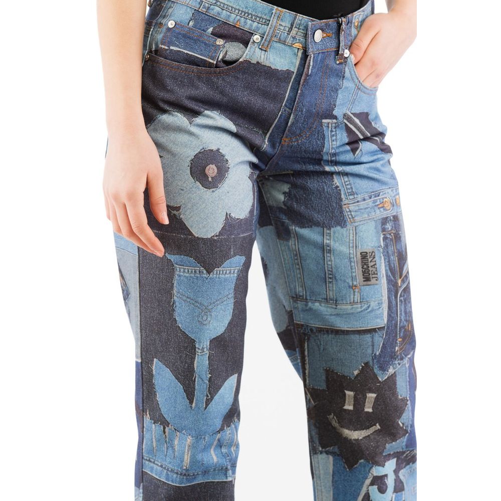 Moschino Mehrfarbige Jeans aus Baumwolle