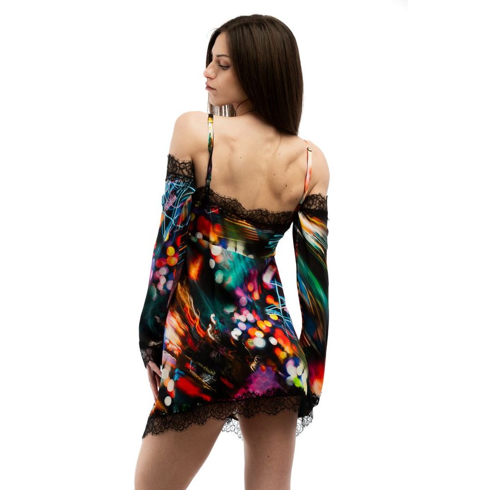 Moschino Mehrfarbiges Freizeitkleid aus Viskose