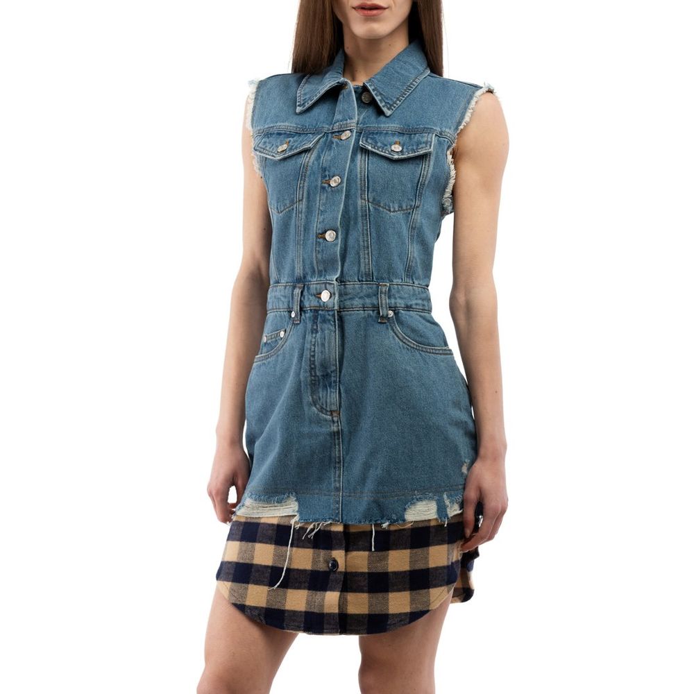Moschino Mehrfarbiges Baumwoll-Freizeitkleid