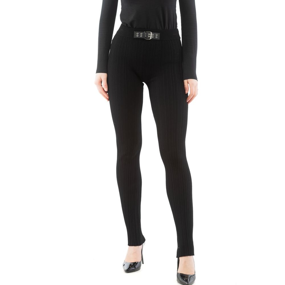 Moschino Schwarze Freizeithose aus Viskose