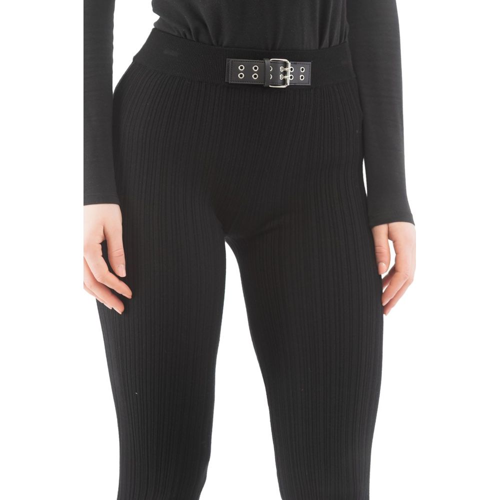 Moschino Schwarze Freizeithose aus Viskose