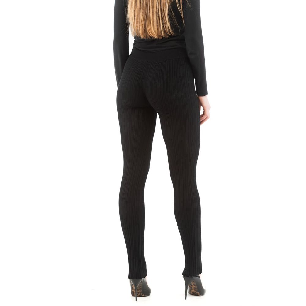 Moschino Schwarze Freizeithose aus Viskose