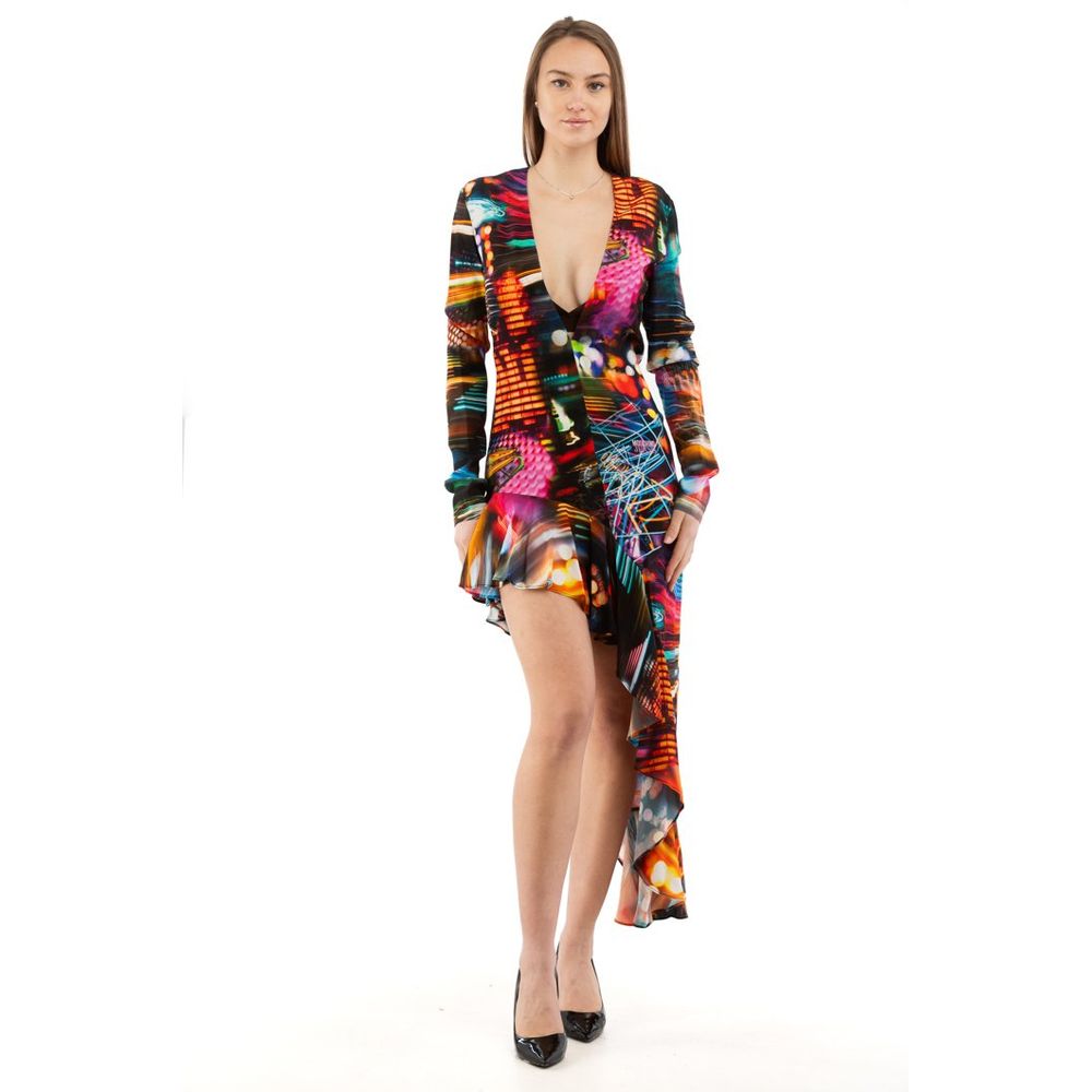 Moschino Mehrfarbiges Freizeitkleid aus Viskose