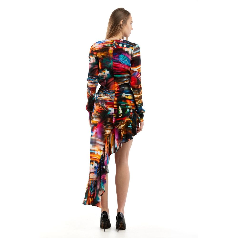 Moschino Mehrfarbiges Freizeitkleid aus Viskose