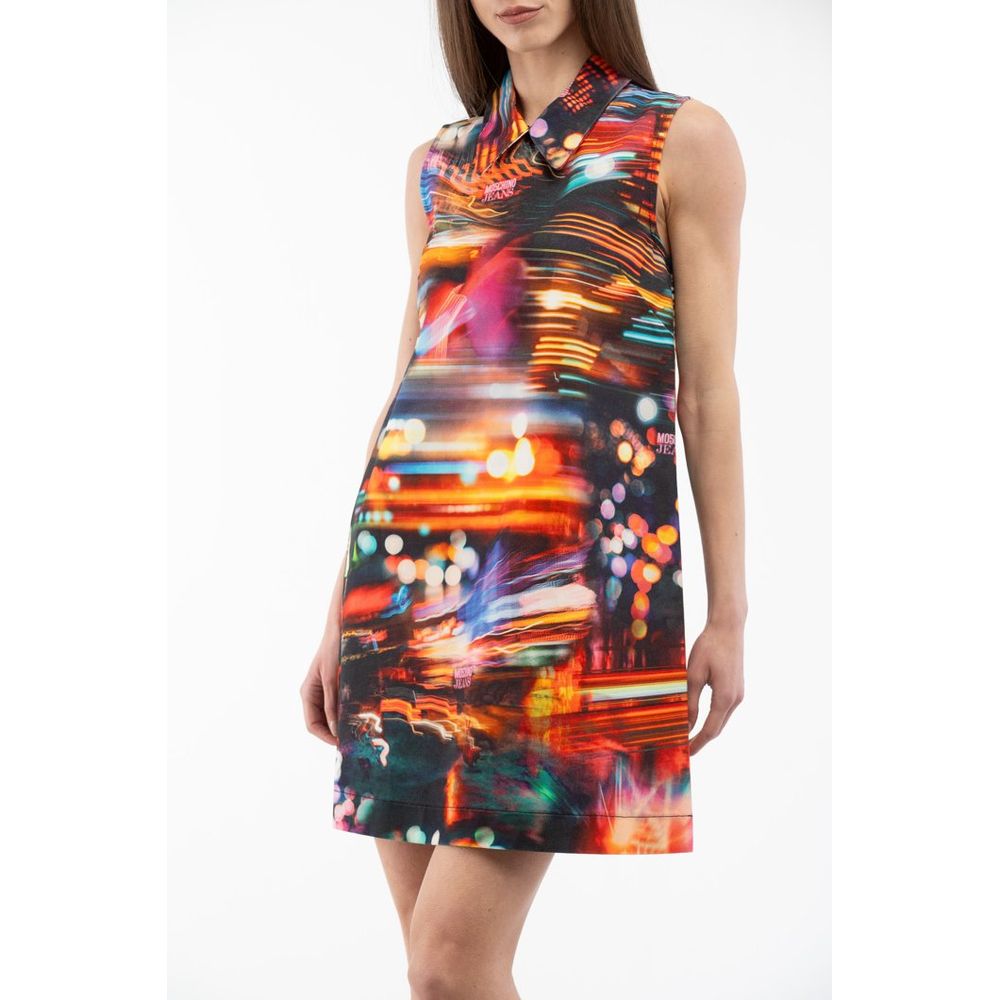 Moschino Mehrfarbiges Baumwoll-Freizeitkleid