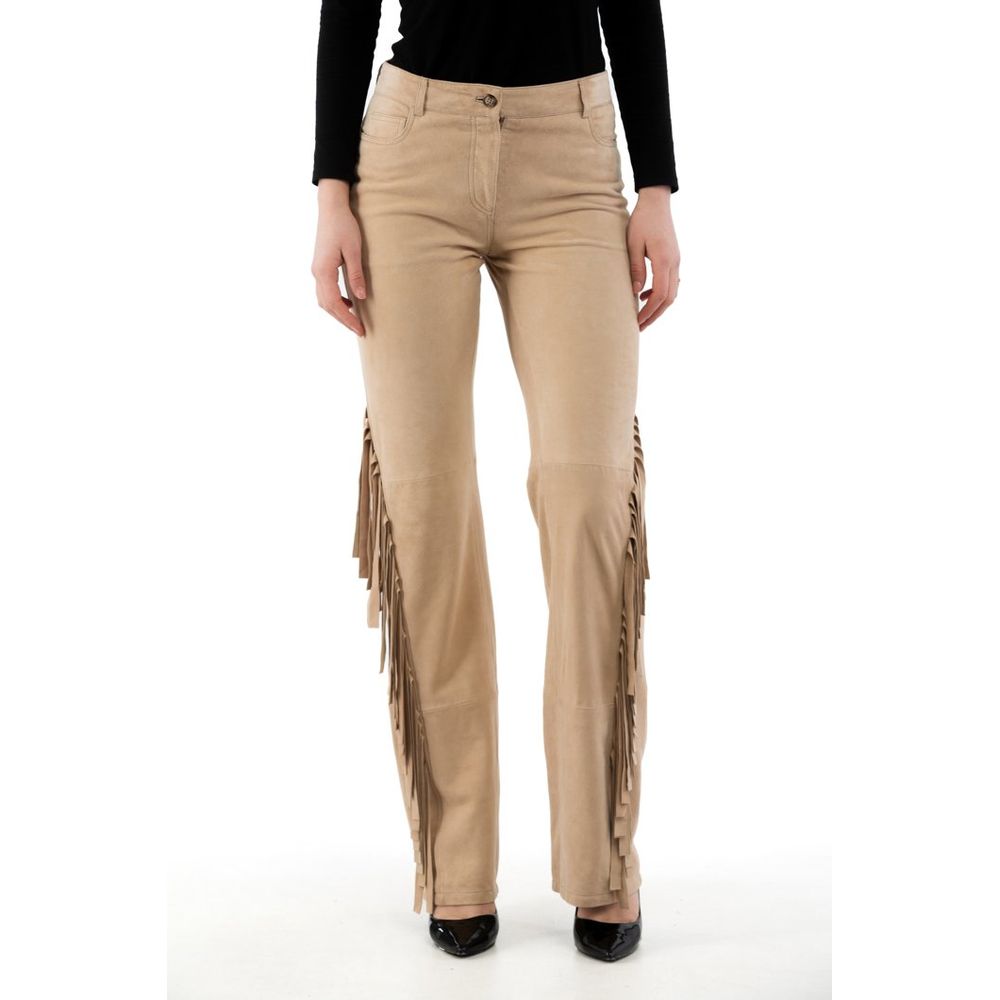 Moschino Beige Baumwollhose für den Alltag