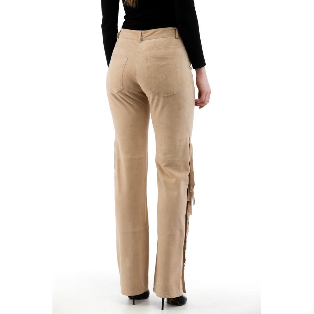 Moschino Beige Baumwollhose für den Alltag