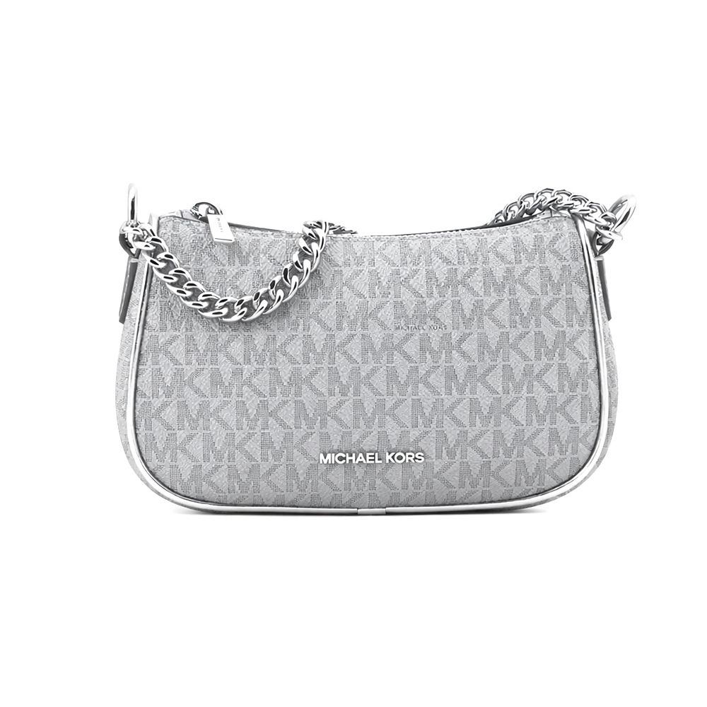 Michael Kors Graue Canvas Umhängetasche