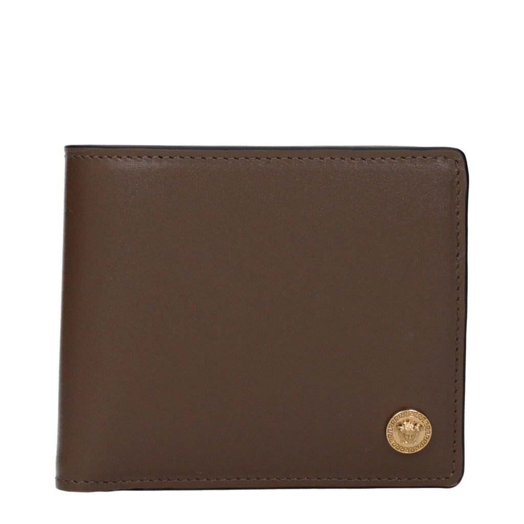 Versace Braune Ledergeldbörse