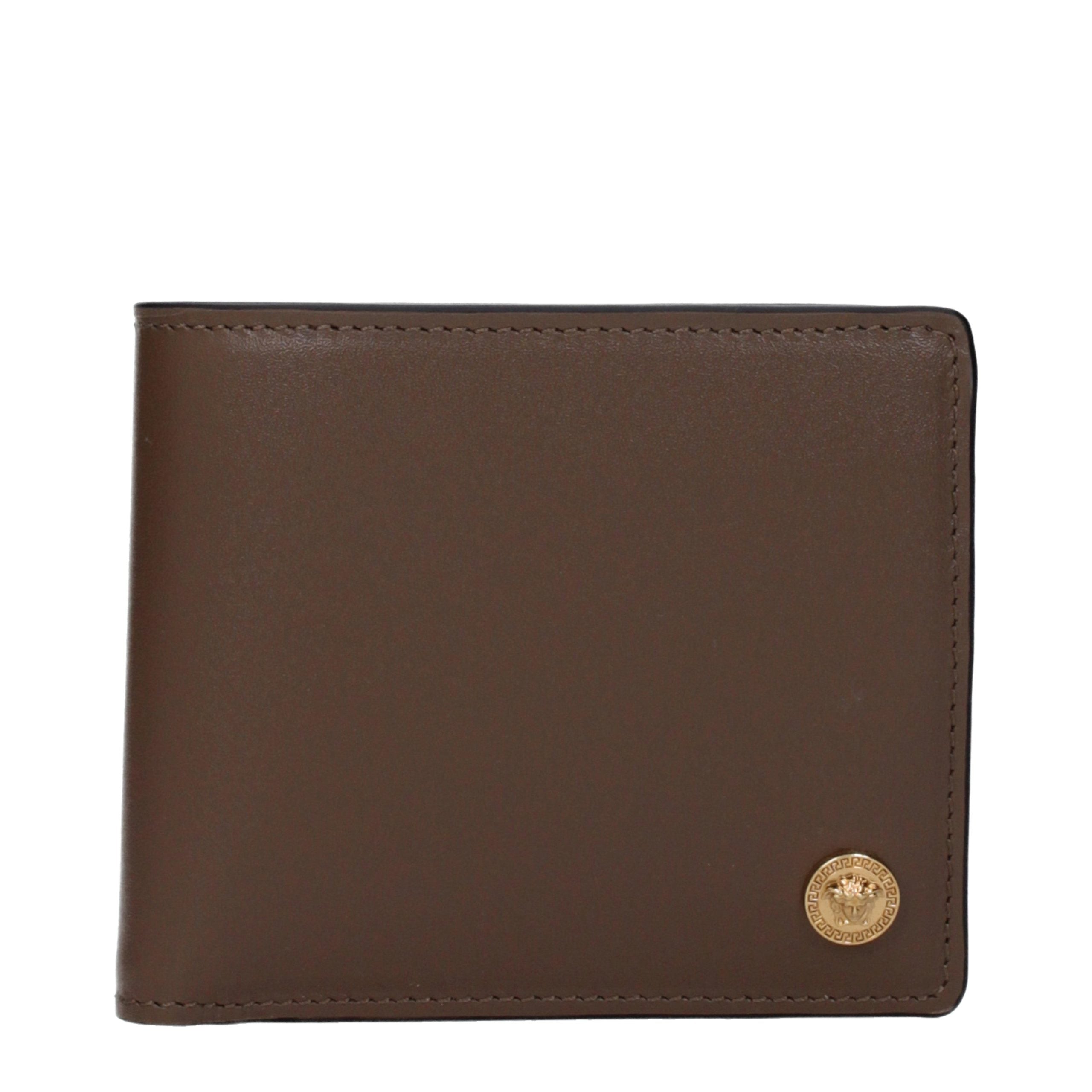 Versace Braune Ledergeldbörse