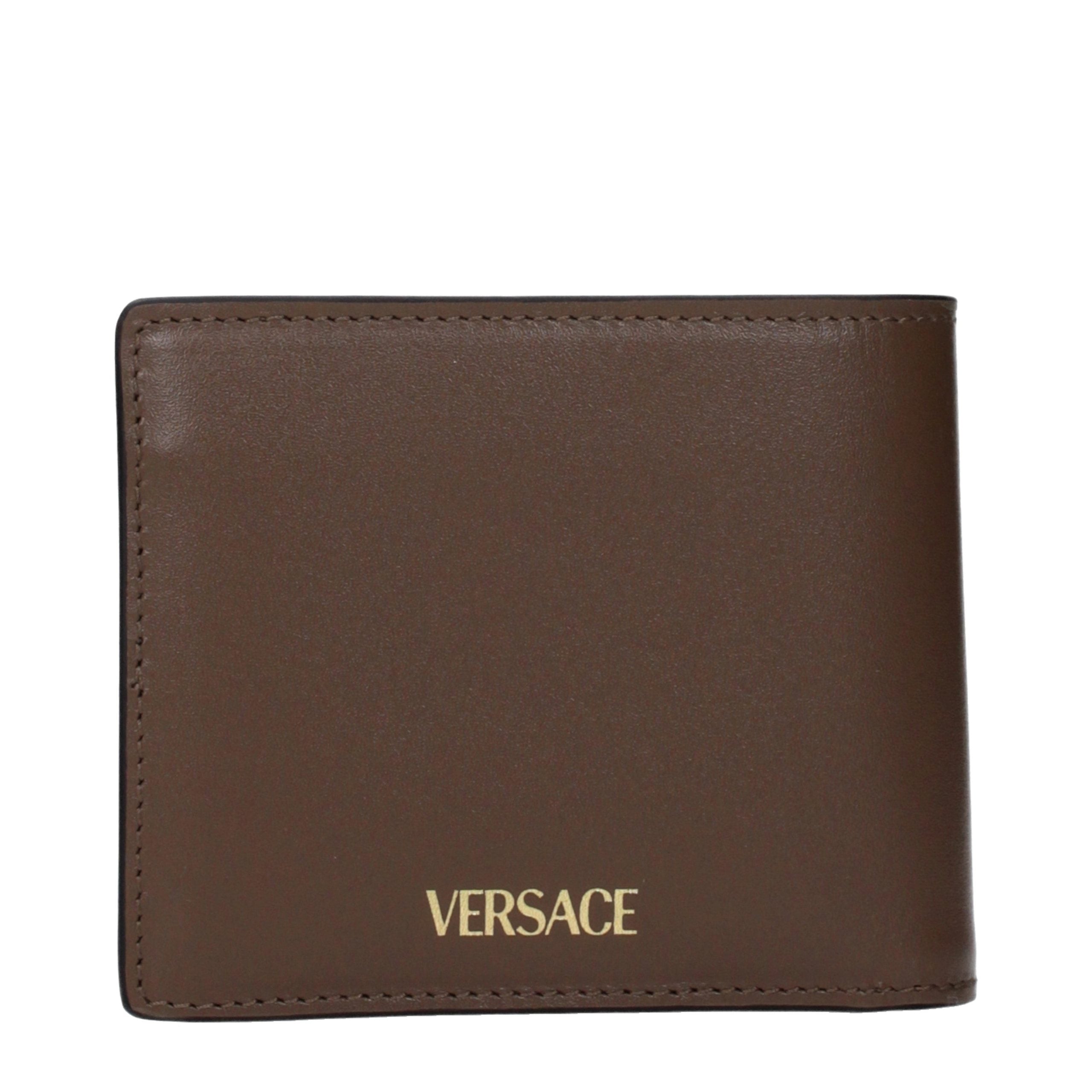 Versace Braune Ledergeldbörse