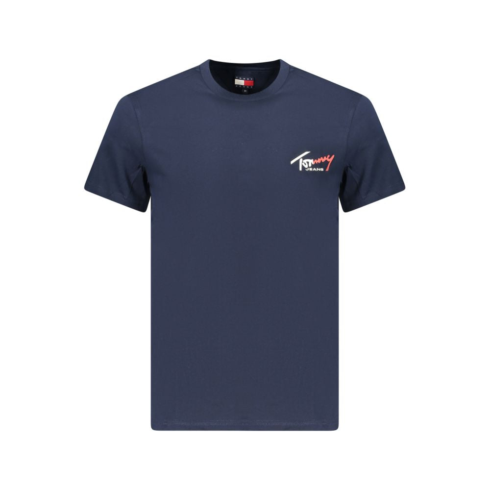 Tommy Hilfiger Blaues Baumwoll-T-Shirt für Herren