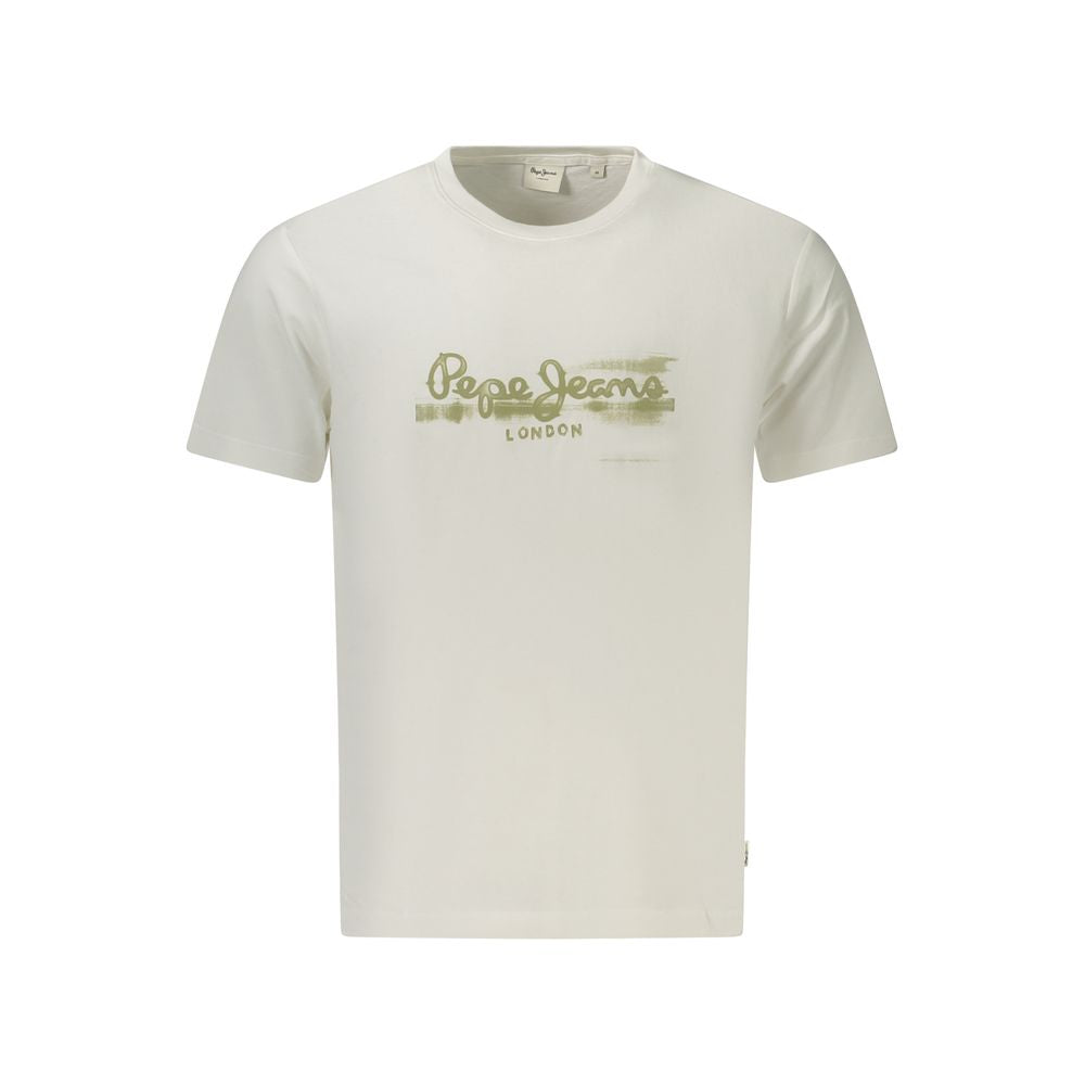 Pepe Jeans Bianco Baumwoll-T-Shirt für Herren