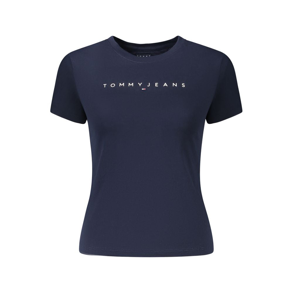 Tommy Hilfiger Blaues Baumwoll-T-Shirt für Damen