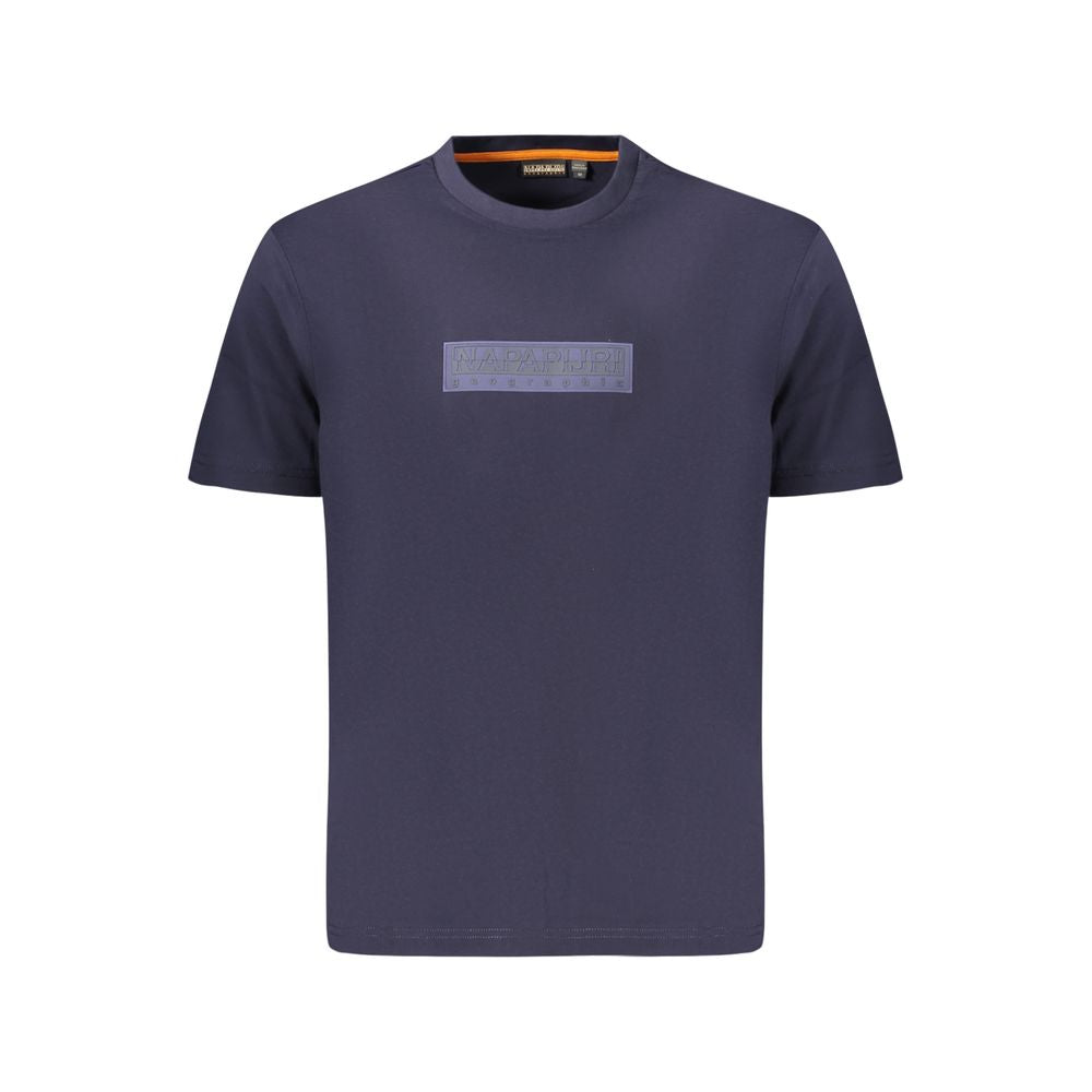 Napapijri Blaues Baumwoll-T-Shirt für Herren