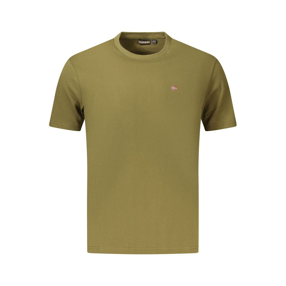 Napapijri Verde Bio-Baumwoll-T-Shirt für Herren
