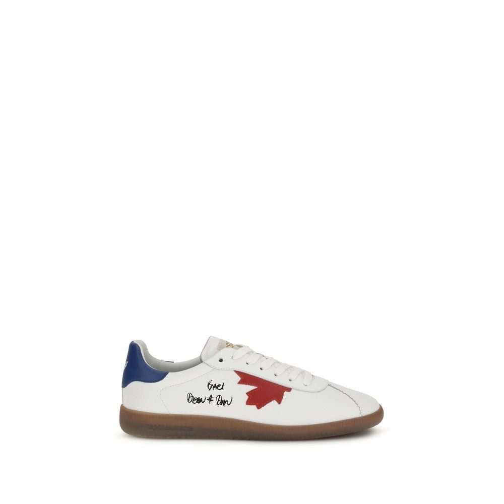 Dsquared² Weiße Bos Taurus Kalbsleder Chunky Sneaker
