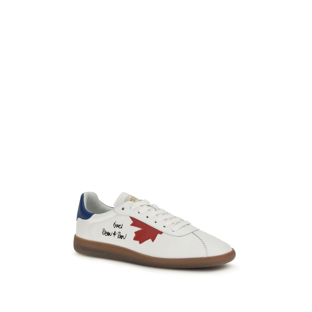 Dsquared² Weiße Bos Taurus Kalbsleder Chunky Sneaker