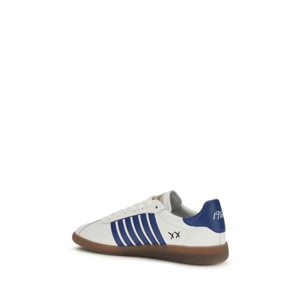 Dsquared² Weiße Bos Taurus Kalbsleder Chunky Sneaker