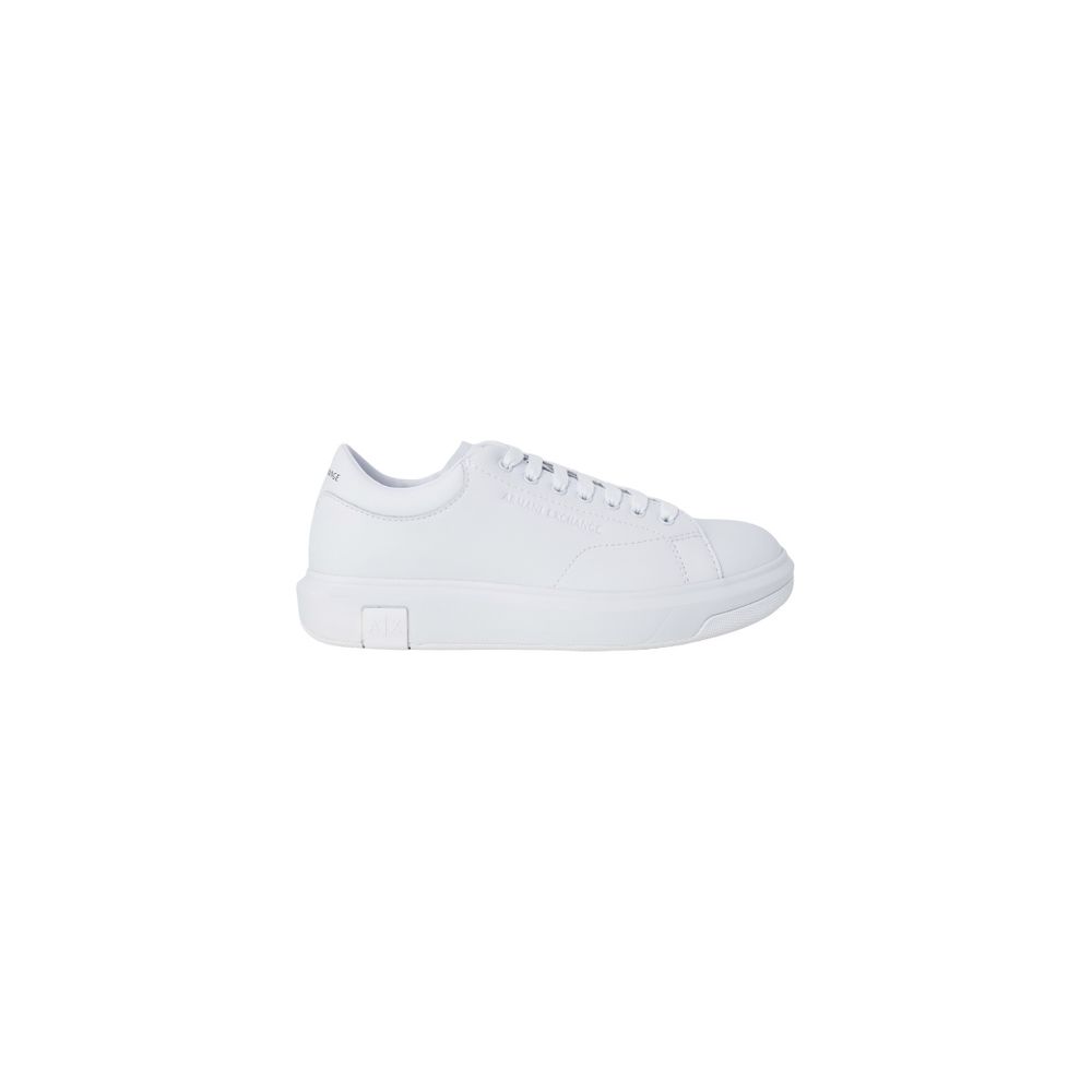 Armani Exchange Weiße Leder Low-Top-Sneaker