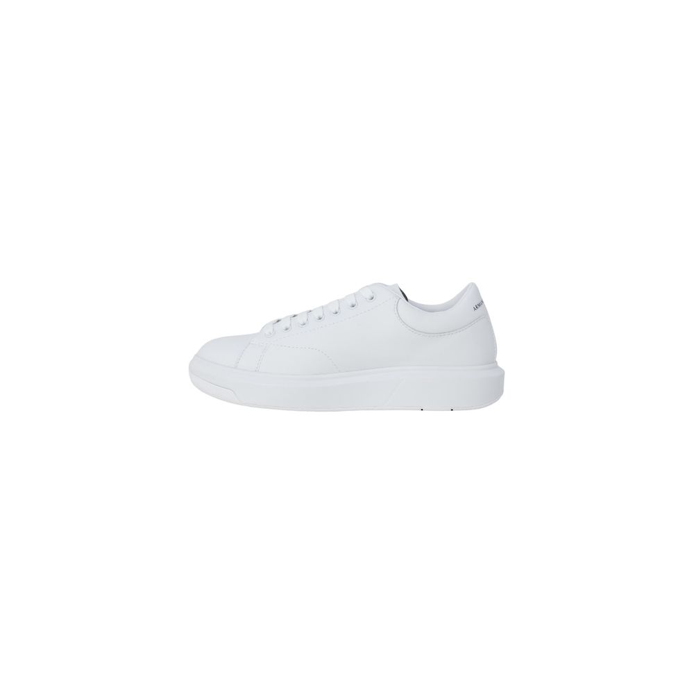 Armani Exchange Weiße Leder Low-Top-Sneaker