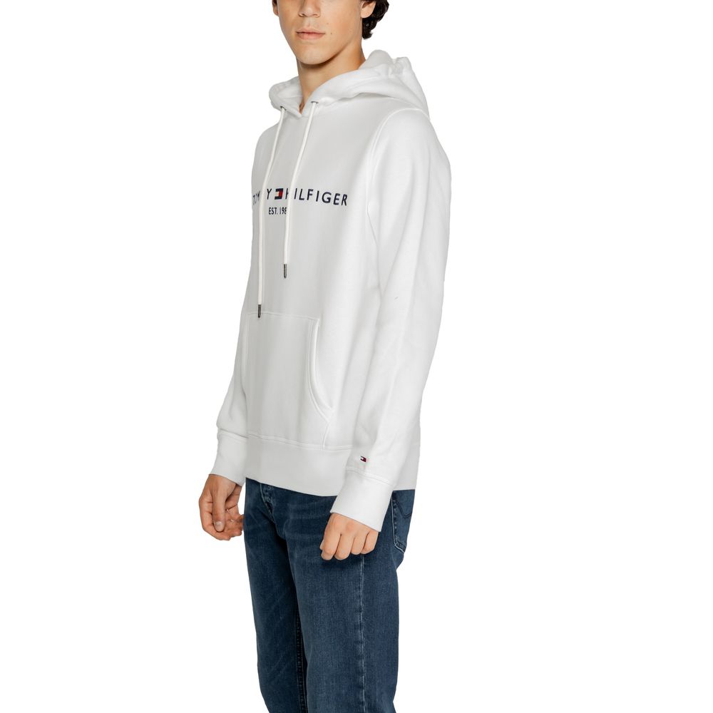 Tommy Hilfiger Weiße Baumwoll-Kapuzenpullover