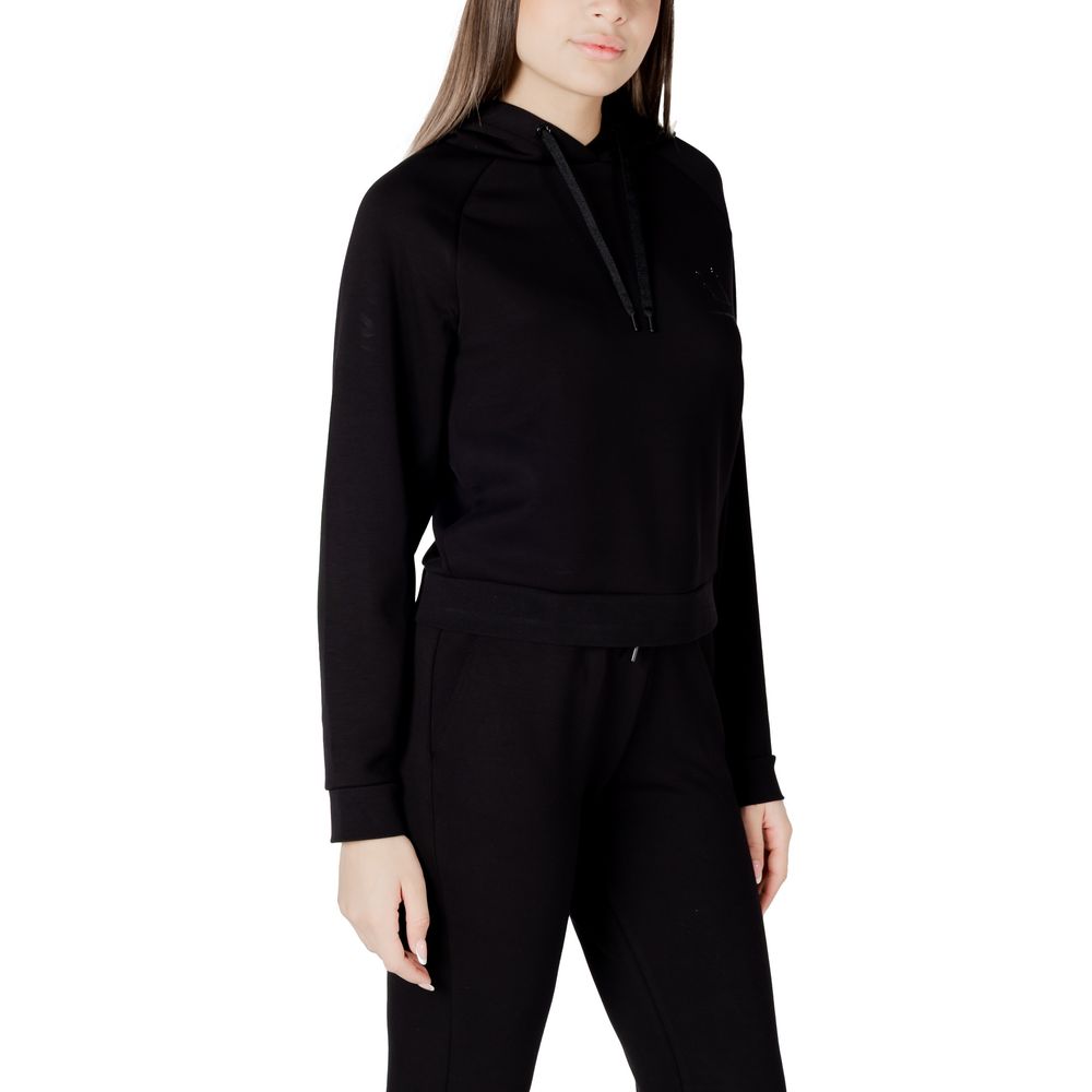 Armani Exchange Schwarzer Hoodie aus Viskose