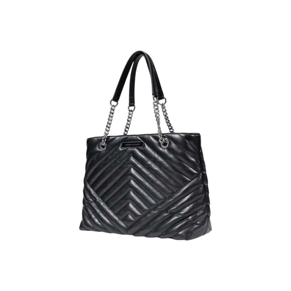 Armani Exchange Schwarze Handtasche aus Polyester