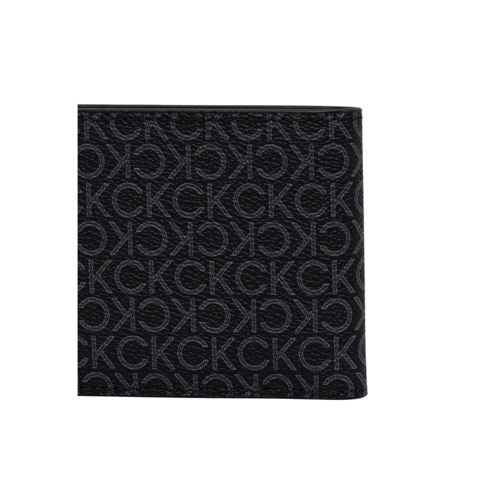 Calvin Klein Schwarzes Portemonnaie aus recyceltem Polyester