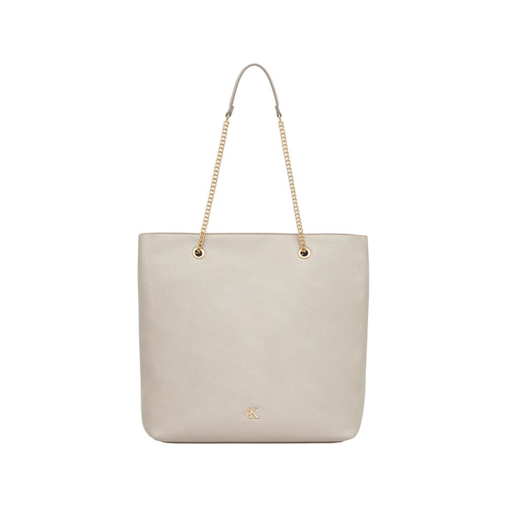 Calvin Klein Beige Polyethylene Handtasche
