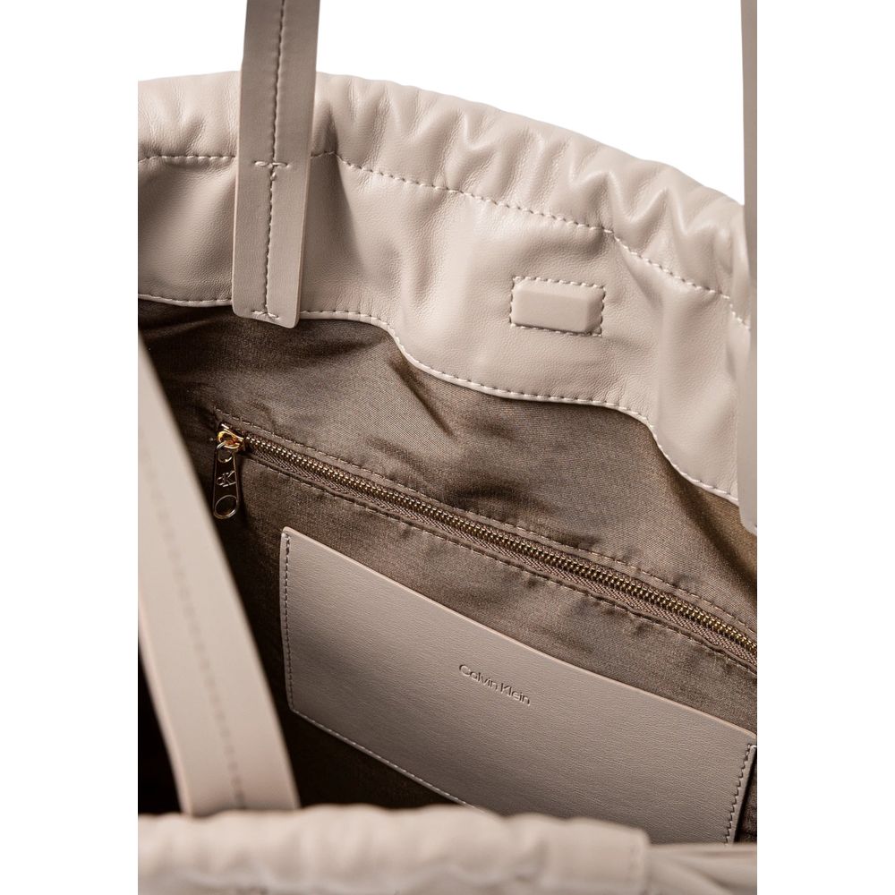 Calvin Klein Beige Polyethylen Handtasche