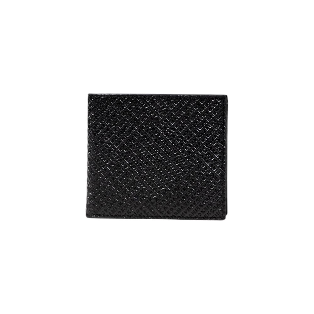 Armani Exchange Schwarzes Lederportemonnaie