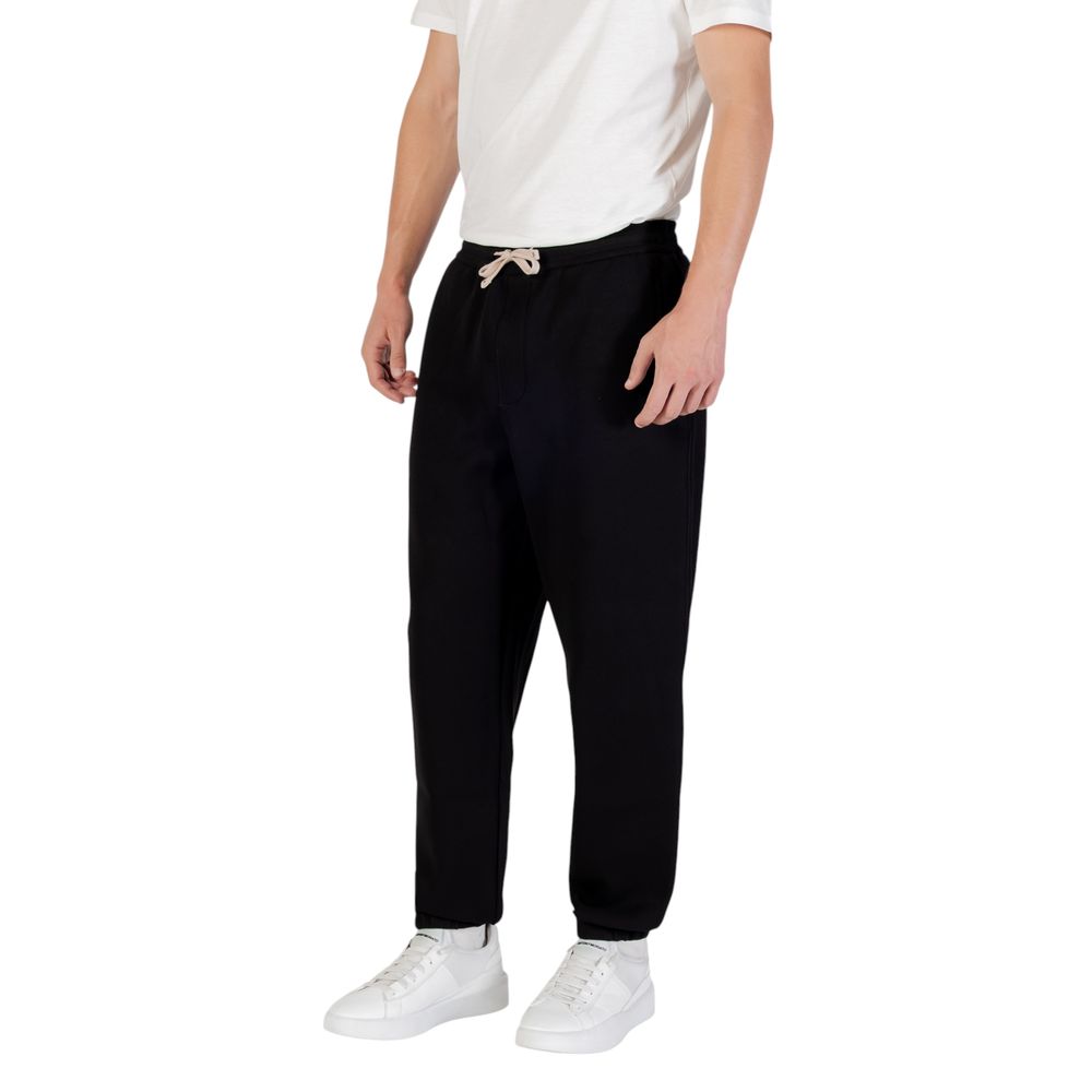 Armani Exchange Schwarze Baumwoll-Jogginghose (Sporthose)