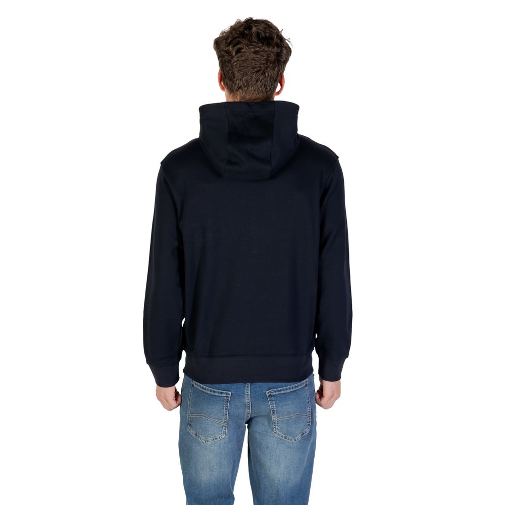 Armani Exchange Blauer Baumwoll-Kapuzenpullover