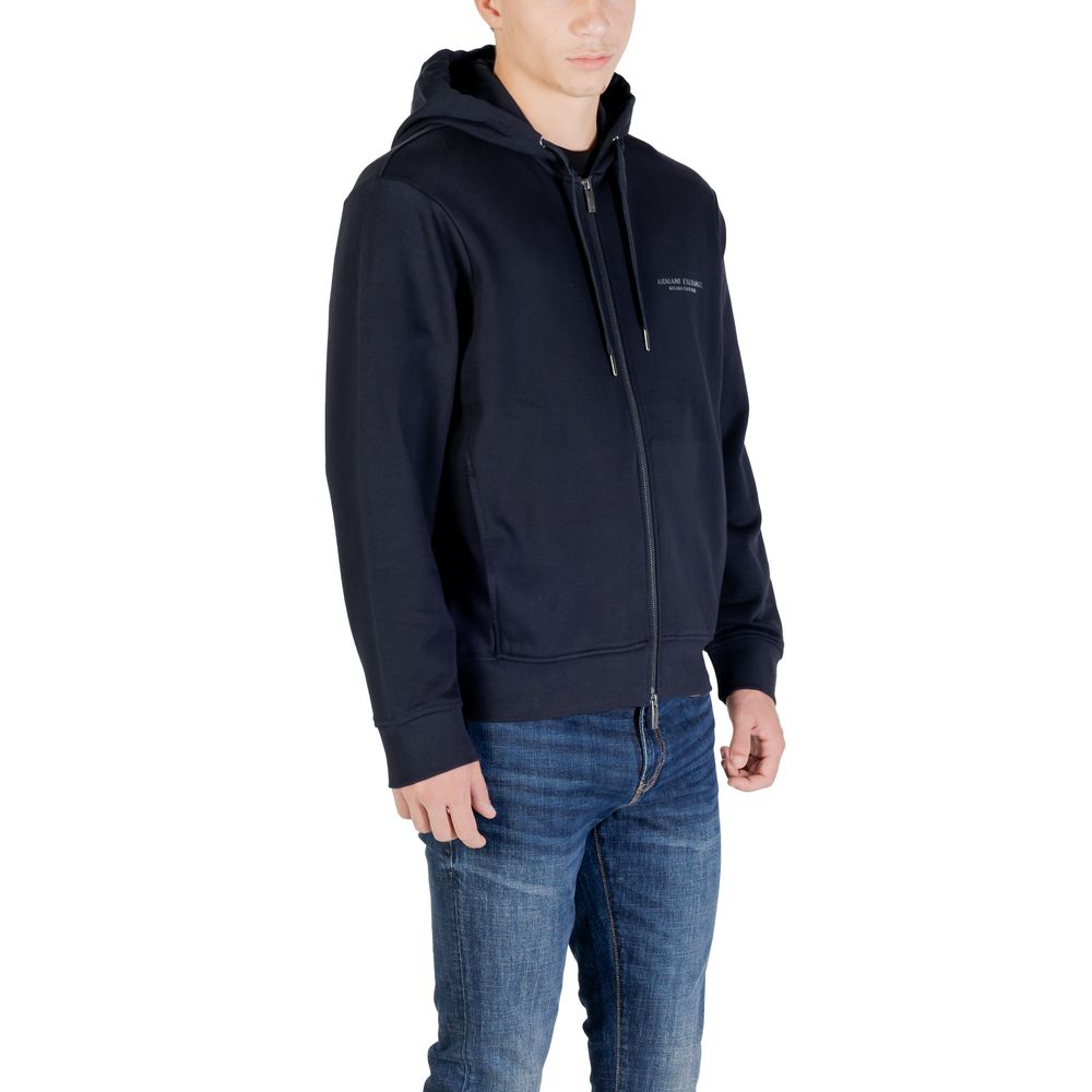 Armani Exchange Blauer Baumwoll-Hoodie