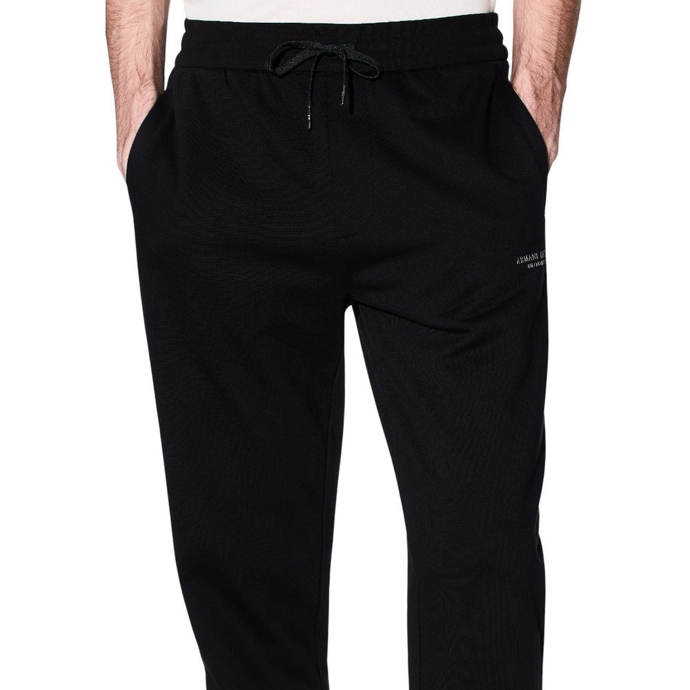 Armani Exchange Schwarze Baumwoll-Jogginghose (Trainingshose)